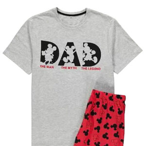 Mickey Mouse Dad Slogan Short Pyjamas