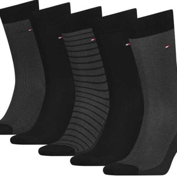 Tommy Hilfiger Socks 5 Pack Giftbox (Black)