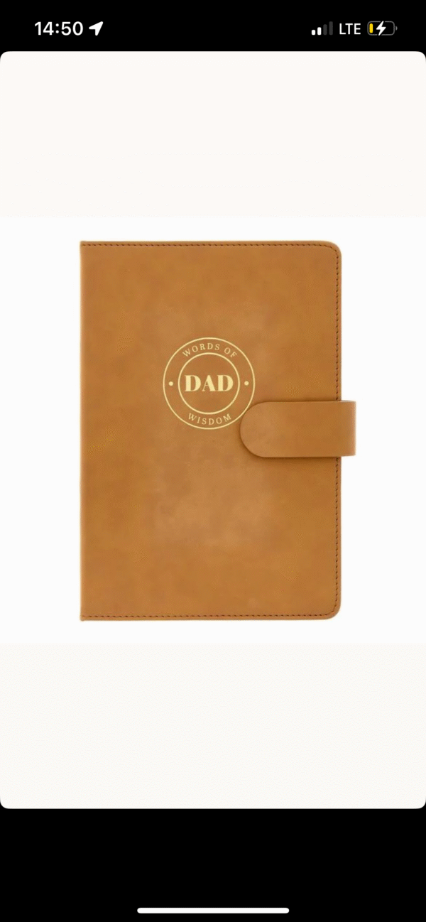 Words of Dad Wisdom Notebook