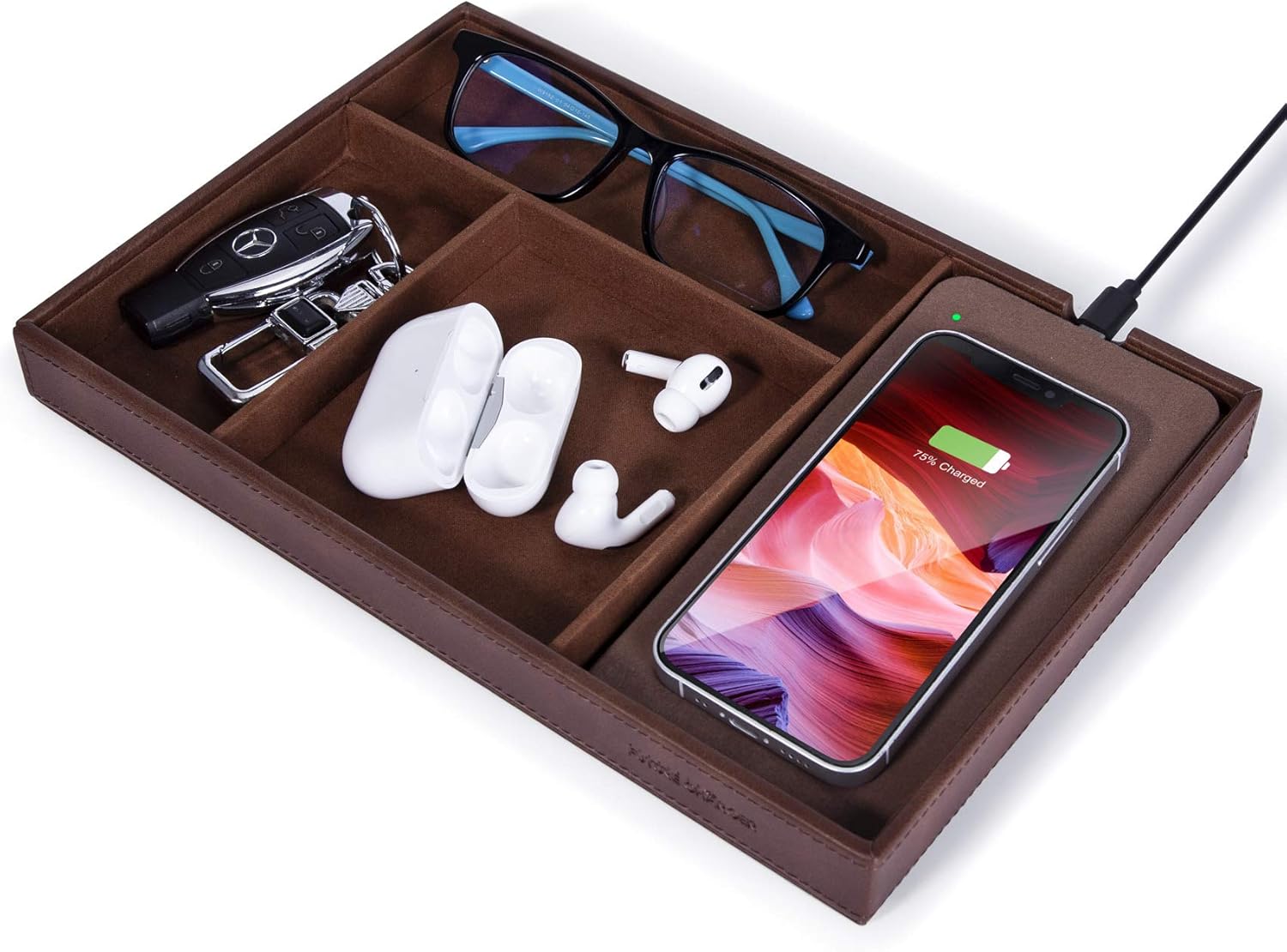 Wireless Charging Pad+Valet Tray