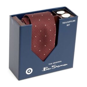 Ben Sherman Tie & Cufflinks Set