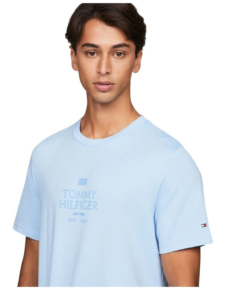 Tommy Hilfiger Tonal Tee in Blue T-shirt UK (L)